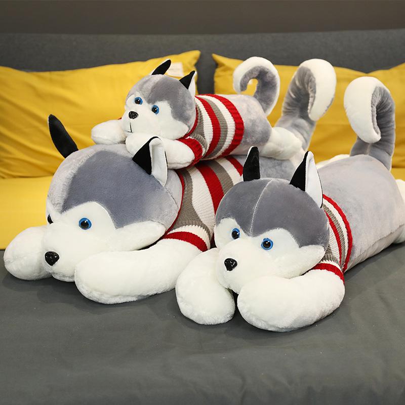 Huge Husky Bear Plush Doll - Cute Ragdoll Stuffed Animal Sleeping Pillow