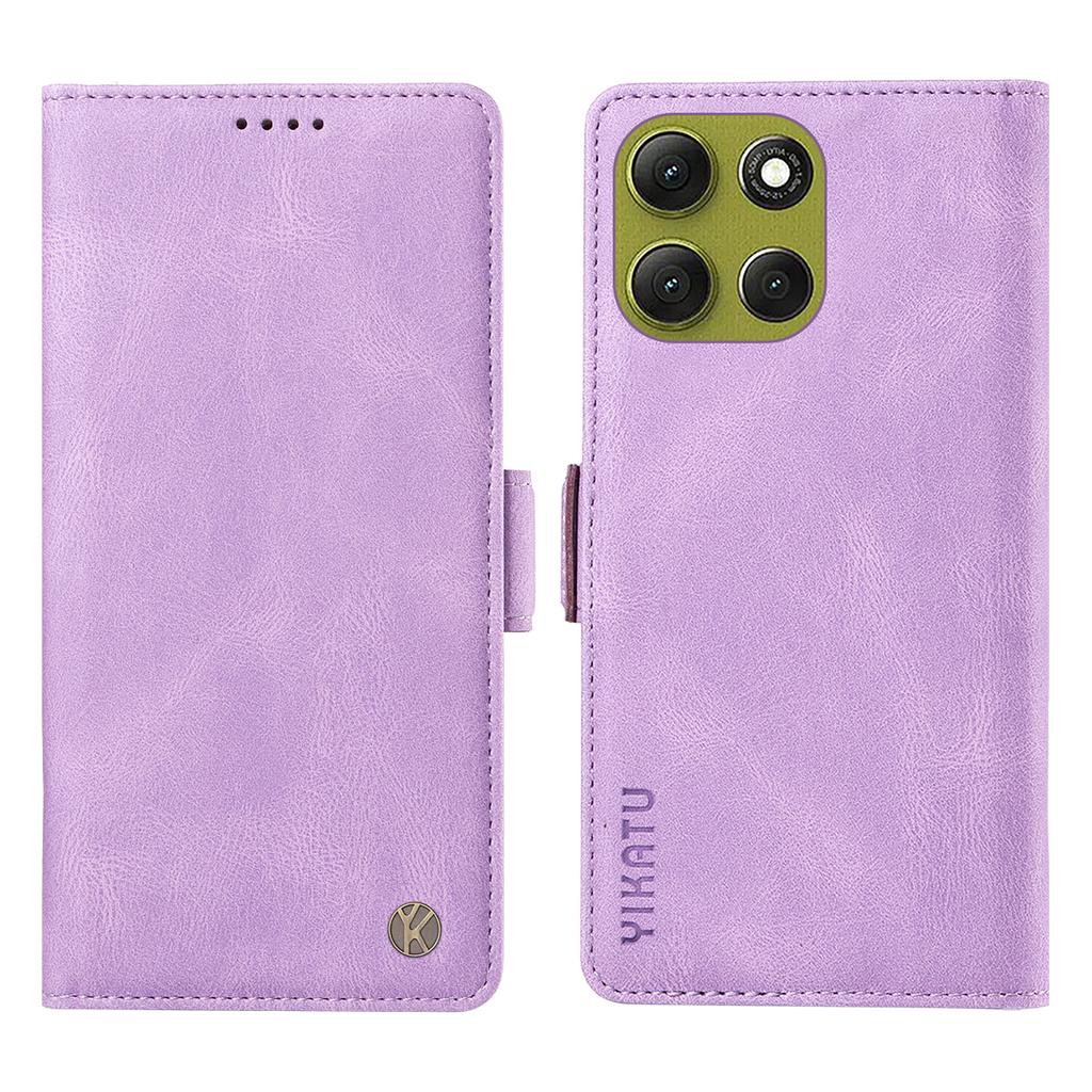 For Motorola Moto G86 5G Leather Case YIKATU YK-005 Skin-touch Feeling Wallet Phone Cover
