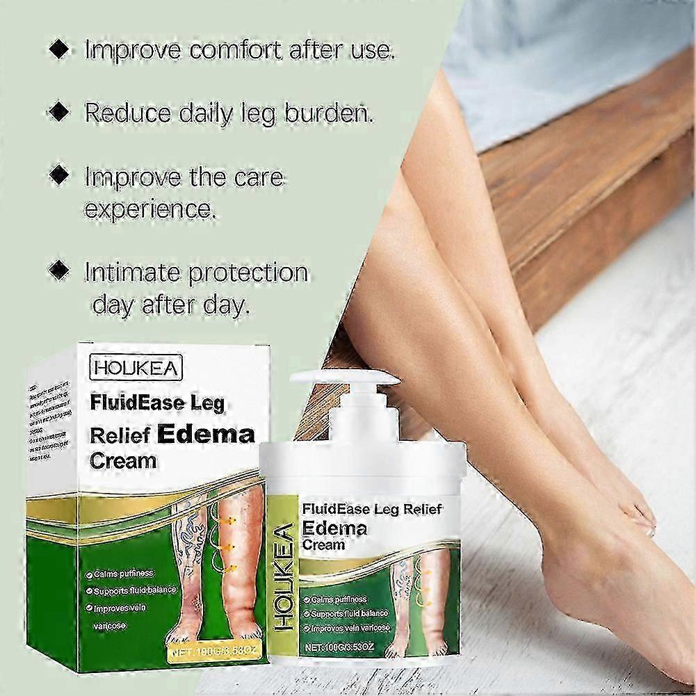 Leg Relief Edema Cream, Anti-Swelling, Reduces Edema & Puffiness, Leg Therapy Cream, 1pcs