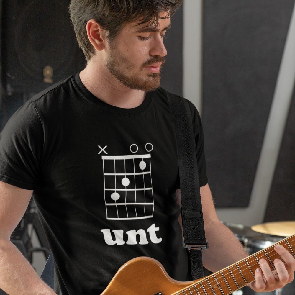 RUDE GUITAR C CHORD T-SHIRT - acoustic offensive electric music musician amp kit Unisex T-Shirt XXL