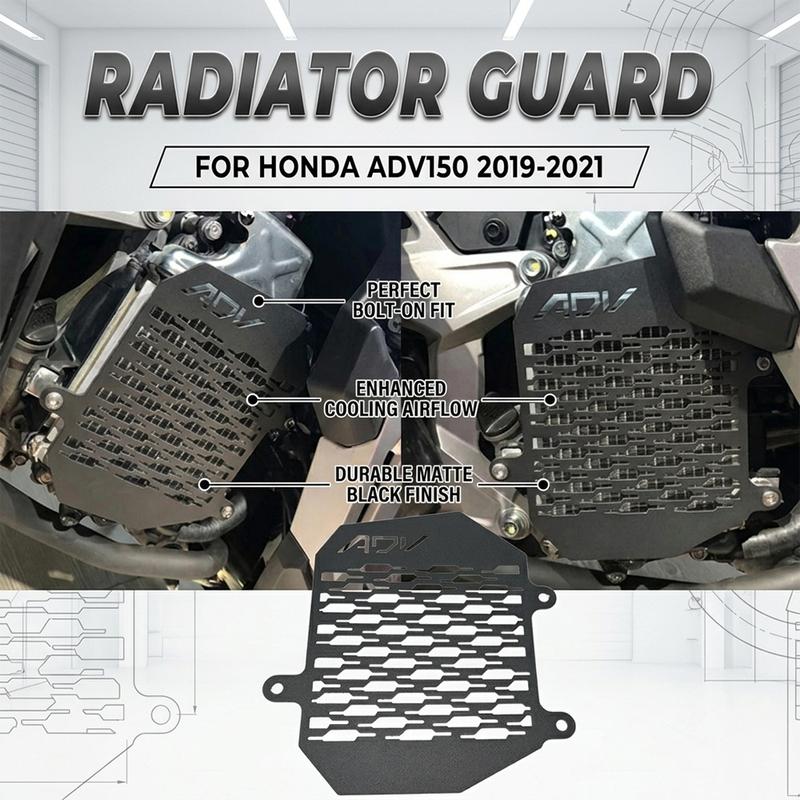 ADV 150 Motorcycle Replacement Parts Radiator Guard Grille Water Tank Net Guard Protector Grill Cover For HONDA ADV150 2019-2021