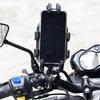 Motorcycle Phone Holder Vibration Damping System Universal Smartphone Clamp Quick Adjust Mount Shockproof For Bike