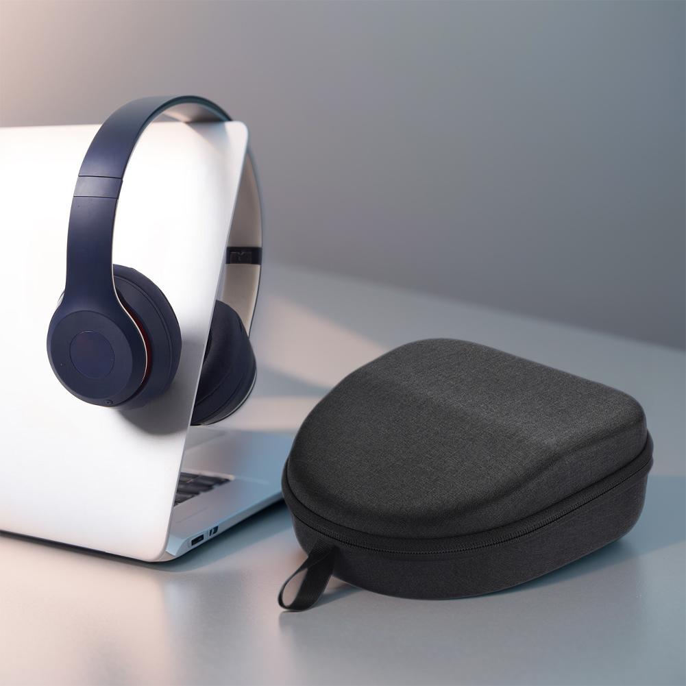 Kopfhörerhülle Stoßfest Reise-Tragetasche Hülle m. magnetischem Fach für Kabel für Beats Studio Pro/Studio 3/Solo 3 2 Pro