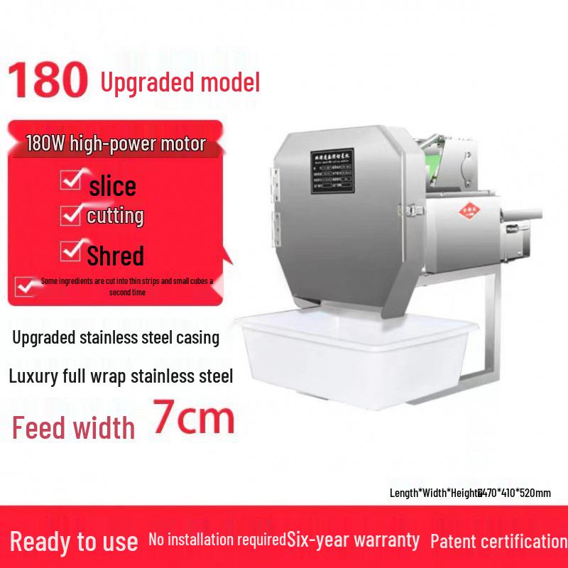 Fully Automatic Electric Vegetable Cutter: Hand-Crank Multifunction for Scallions, Garlic, and Sprouts In Canteens and Kitchens