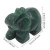 Glückselefant Grüner Aventurin Jade Stein Glück Feng Shui Statue Figur Ornament Chakra Heilsteine Statue Handwerk Dekor