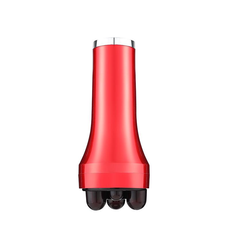 Беспроводной массажер для живота: Электрическое нагревающее и вращающееся устройство для всего тела Red Chinese Version