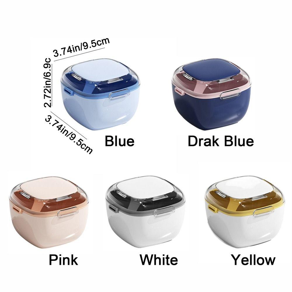 Sealed Orthodontic Retainer Storage Case Large Capacity Denture Soaking Cleaning Box  Travel