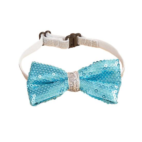Haustier-Pailletten-Bowknot-Halsband, verstellbar, leicht, süße Katze, kleiner, mittelgroßer Hund, Welpen-Halskette, Heimtierbedarf