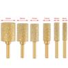 Gold Diamond Burr Head 6mm Round Shank 8/10/13/15/20/25mm Diamond