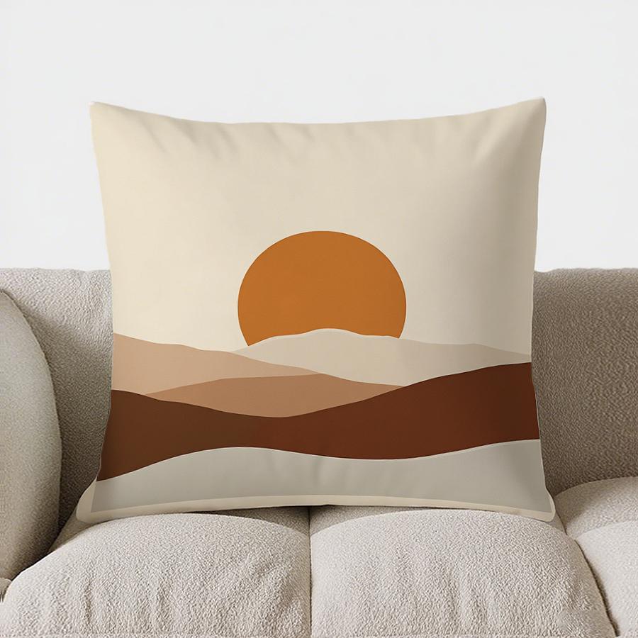 Home Decor Abstract Woman Silhouette Geometric Pattern Pillow Pattern Cushion Cover Suitable For Sofa Bedroom Car Pillow Cover