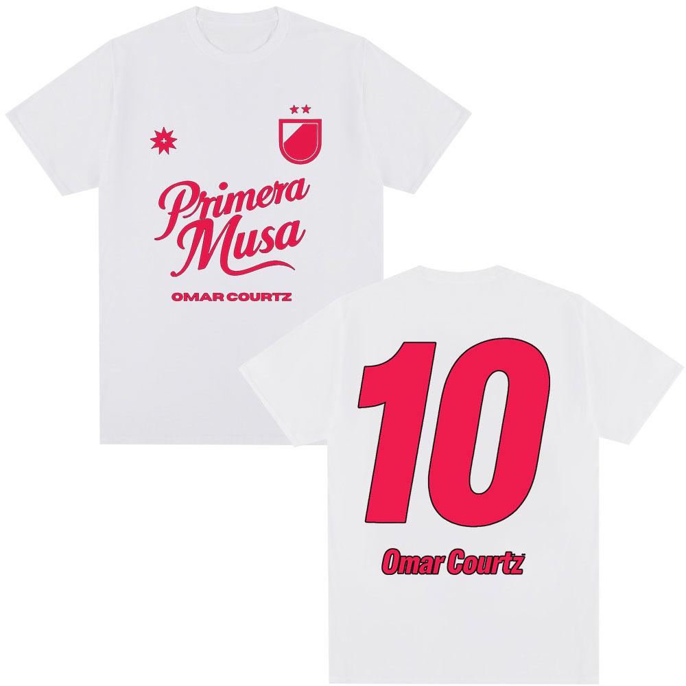 Omar Courtz Primera Musa Same Style Merch Tshirt Unisex Women Clothing Hip Hop Fashion Y2K Tshirt Casual Cotton Short Sleeve Top