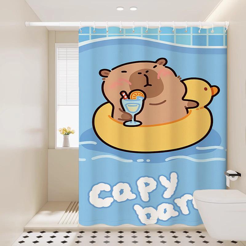 Duschvorhang Niedliches Badezimmer Wasserdicht Und Schimmelresistent Badezimmer Trennvorhang Türvorhang Vorhang Hängevorhang