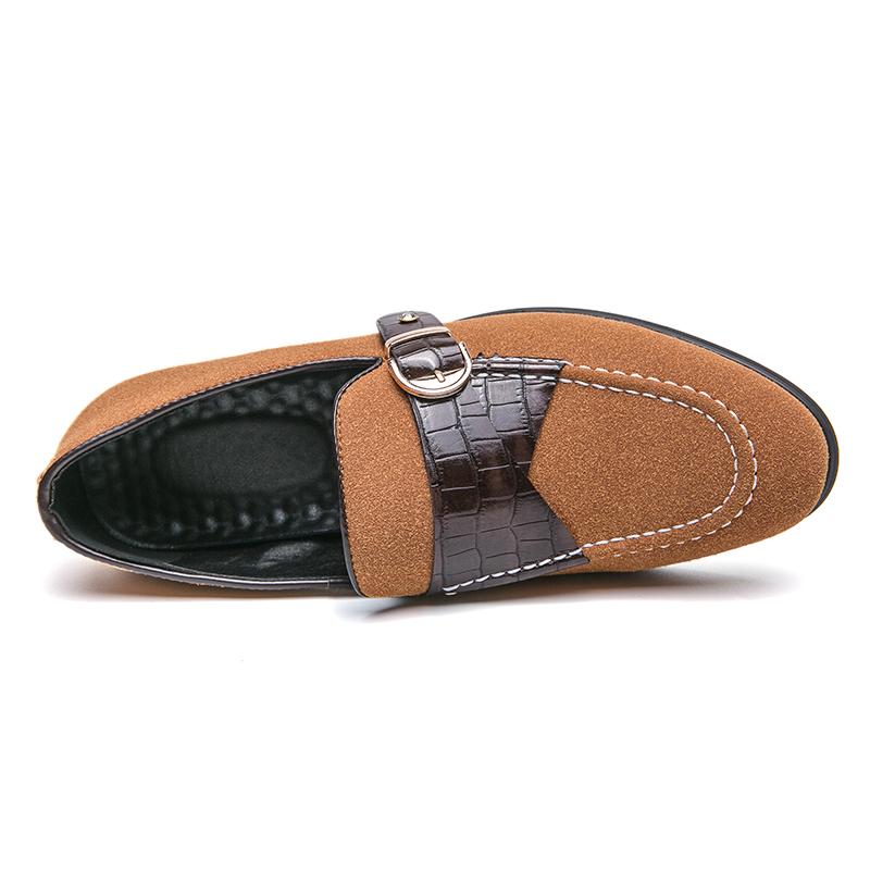 Men Street Style Monks Loafers Shoes Wedding Party Shoes Casual Formal Business Suede Dress Prom Shoes Large Size