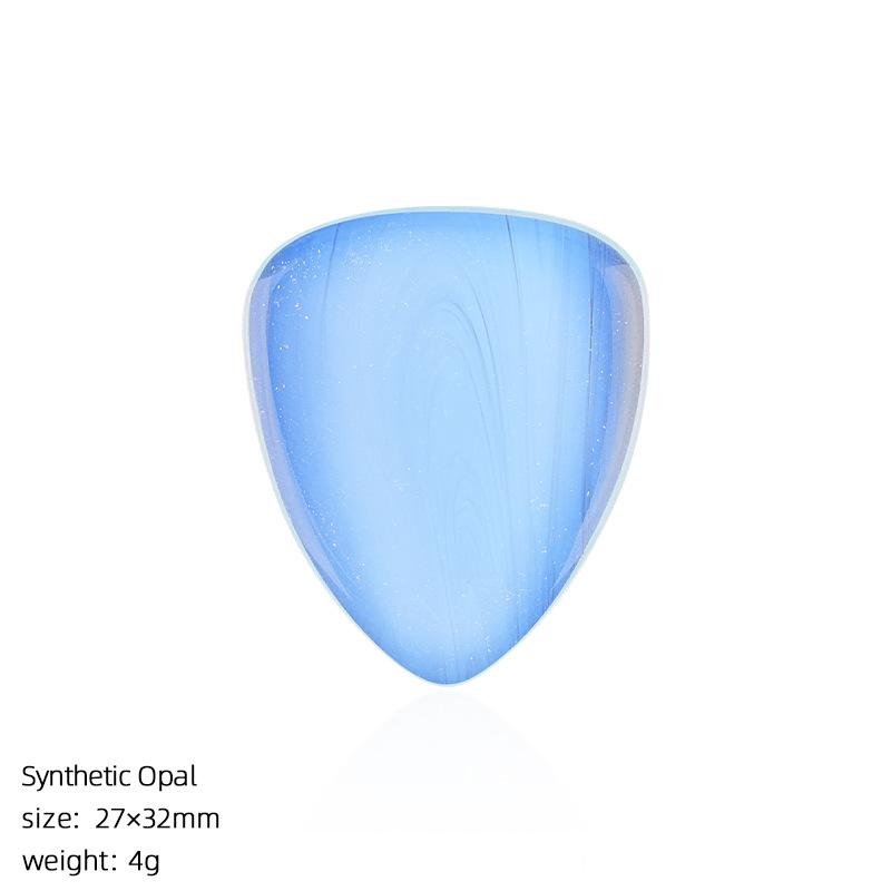Natural Crystal Guitar Pick for Electric Guitar Bass Strumming Jade Agate Style Gift