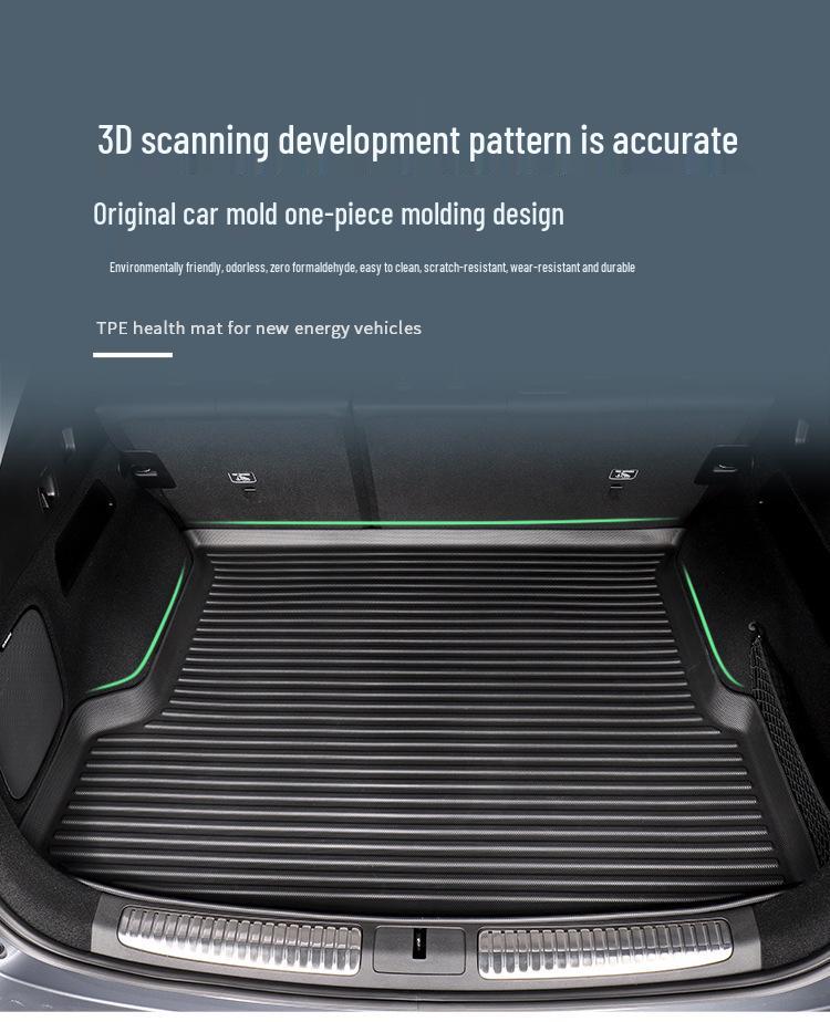2023 MG7 All-Weather Trunk Mat Set: Includes TPE Trunk Liner and Seat Back Protector