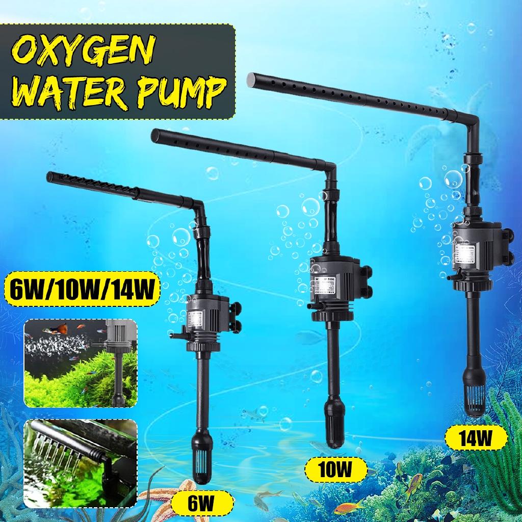 6/11/14W dränkbar vattenfontänpump Filter Fiskdamm Akvarium Vatten Vågpump Vatten Cirkulera luft Syre