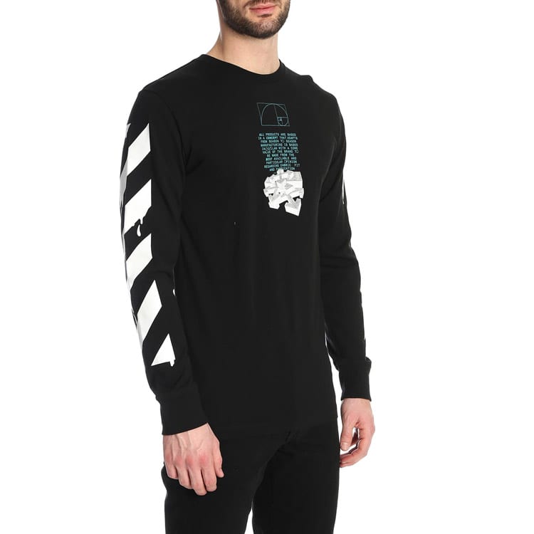 OFF WHITE SS20 T Shirt Men's Black OMAB001R201850051001