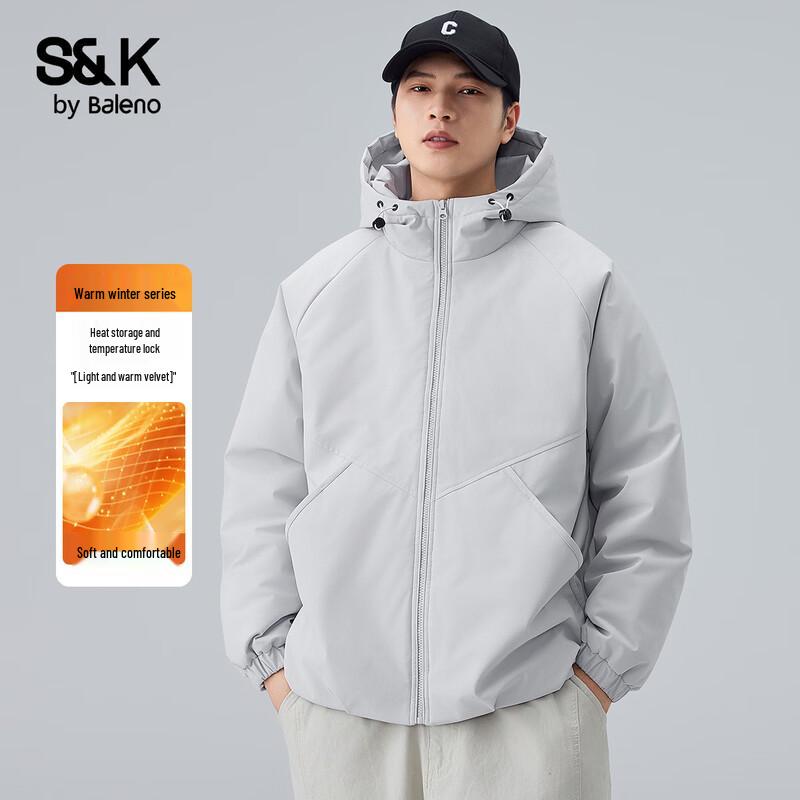 Baleno S&K Men's Waterproof Hooded Padded Jacket