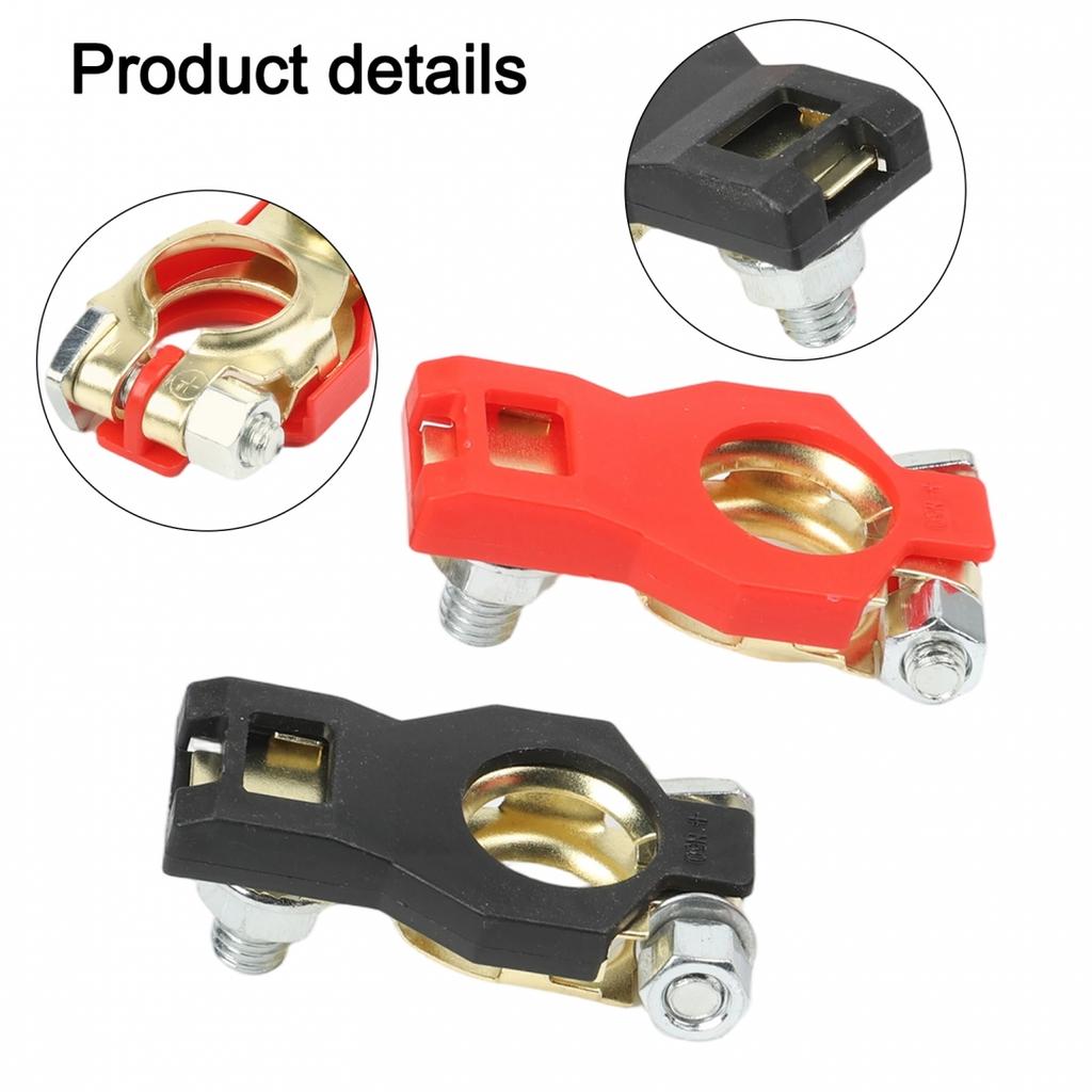 Stable Battery Terminal Clamp Clip Connector for Automotive Batteries (2Pcs)