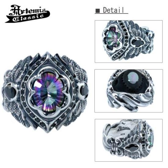 ArtemisClassic Michael Ring Free Size Silver Accessories Brand Jewelry Silver Ring Silver Ring 925 [Artemis Classic] Ac-acr0228 Men's