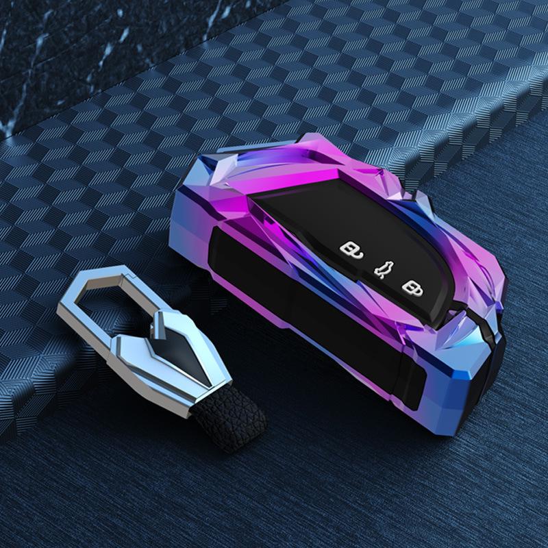 Volkswagen Key Case for Magotan, Passat, Tiguan L, Sagitar, Tayron, CC, Lavida - Trendy Car Shell Buckle Bag.