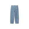 Carhartt WIP Solid Color Mid Waist Loose Straight Leg Jeans Women Jeans I031918-01-12
