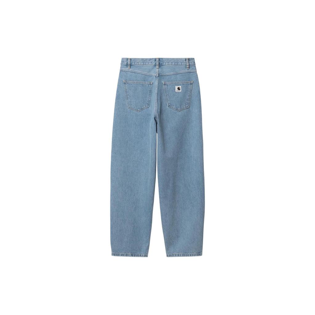 Carhartt WIP Solid Color Mid Waist Loose Straight Leg Jeans Women Jeans I031918-01-12