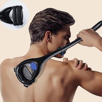 Back&body Shaver FOR MEN, Trimmer, Groomer, DIY, Ergonomic Handle, for The Whole Body, and Back Shaver Replacement Blade Set (Sold Separately)