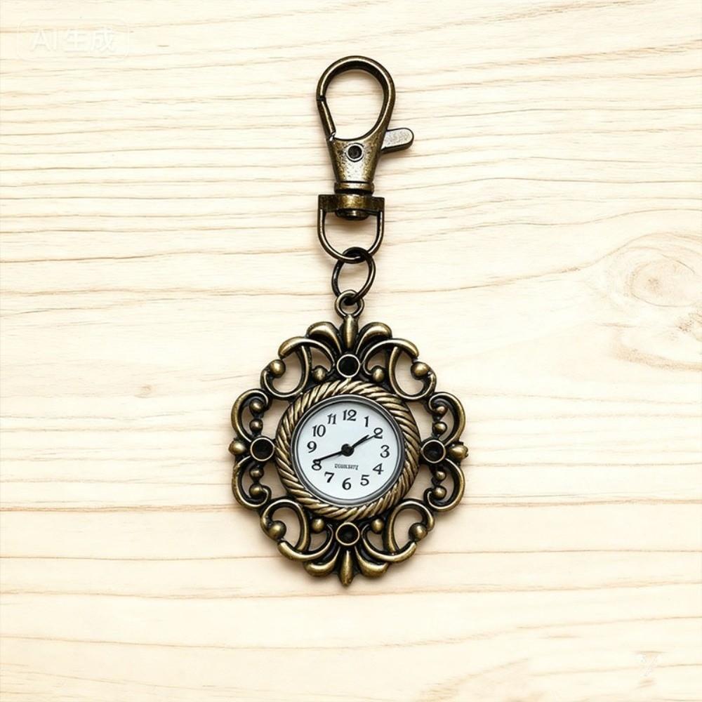 Retro Creative Pocket Watch Vintage Design Quartz Watch Keychain Watch Gift Collection