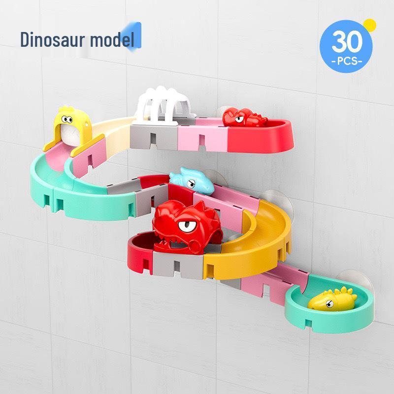 Children's Bathroom Slide Set - Water Play Wall Track Toy