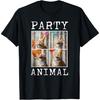 Katzenliebhaber Tier-Thema Glückliche Katze Geburtstag T-Shirt, Klein, Schwarz