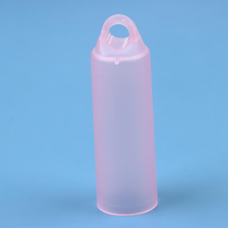 3.5G Pink/White Lip Enamel Tube With Keychain And Brush Rod Refillable Lip Gloss Tube Empty Bottle Lips Glaze Container Makeup