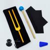 Gold 432HZ Aluminum Alloy Colored Tuning Fork with Triangle Shape.