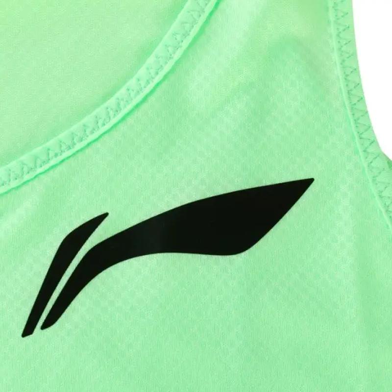 Li Ning Logo Potisk Jednoduchá Móda Prodyšná Rychleschnoucí Pohodlná Univerzální Bezrukávová Vesta Ležérní Sportovní Set Pánský sportovní set YVSW033-2+YKST119-1