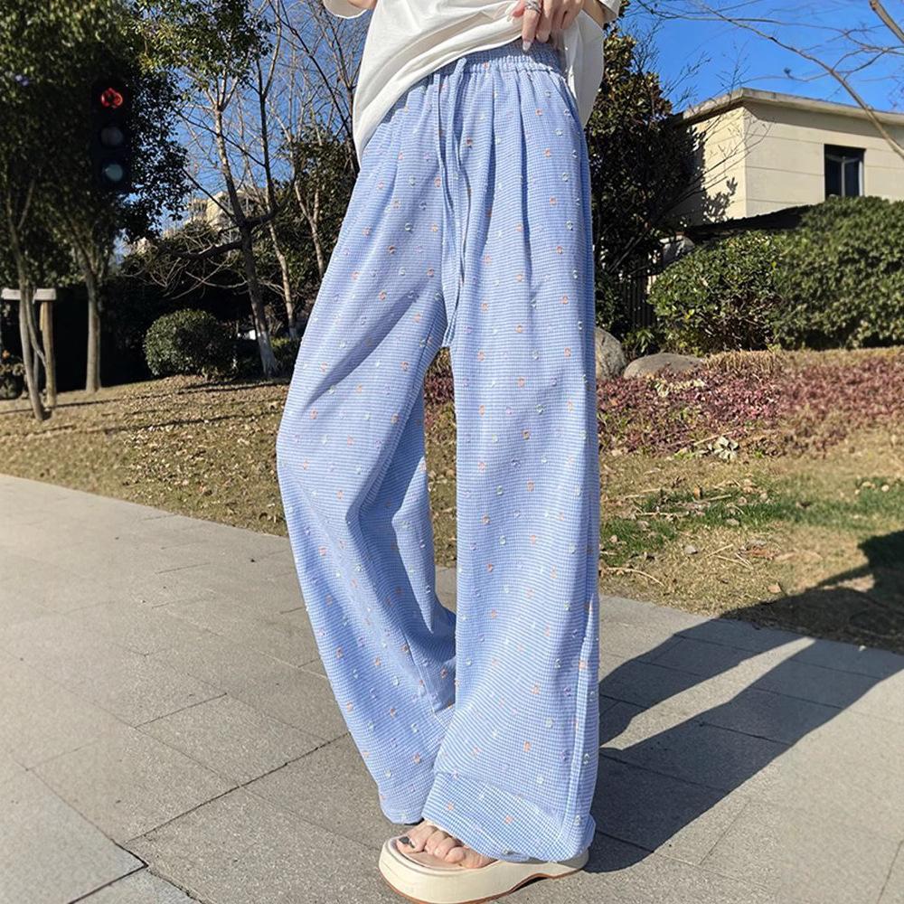 Polka Dot Wide-leg Pants for Women In Spring and Summer New Dopamine Summer Straight Loose Casual Versatile Pants
