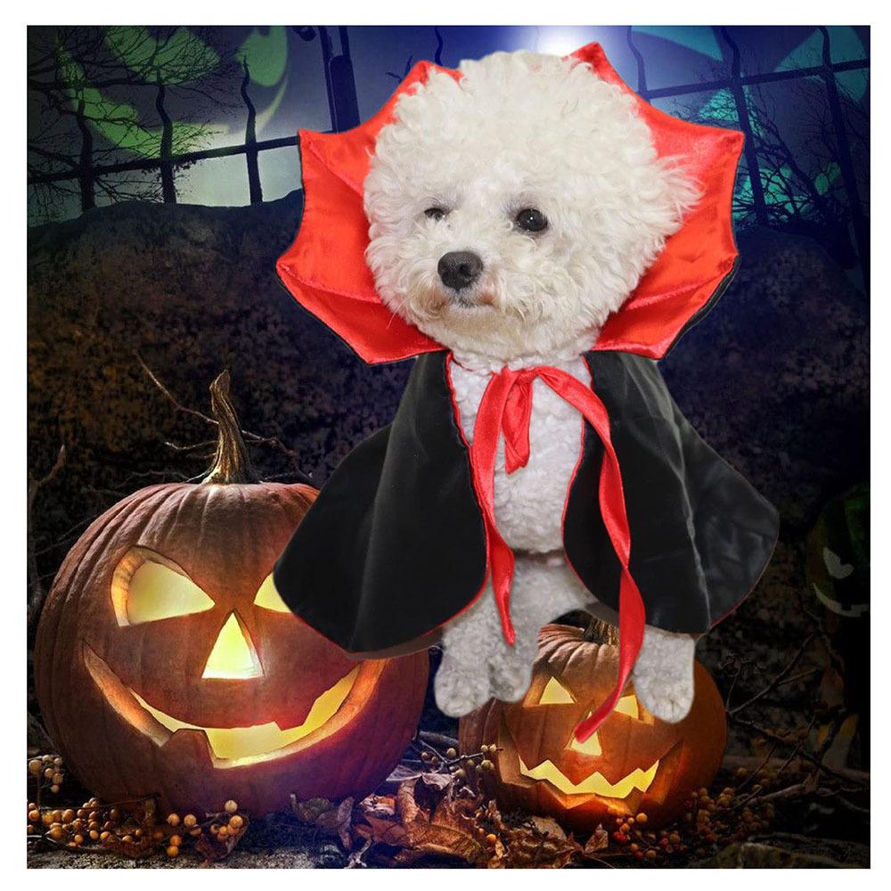 Pet Halloween Cloak Cape Dog Cat Costume Witch Vampire Transformation Decoration