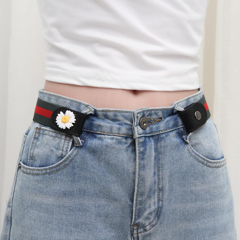 Pásky pro ženy/muže Džíny v pase bez přezky Kalhoty Bez přezky Stretch Pružný pásek v pase pro muže Neviditelný pás Bez vyboulení Bez problémů Pas