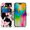 For iPhone 16 Case Pattern Stand Leather Phone Cover Card Slots Design