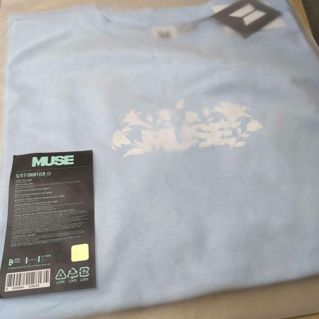 [USED] BTS JIMIN MUSE T-shirt Light Blue L Jimin