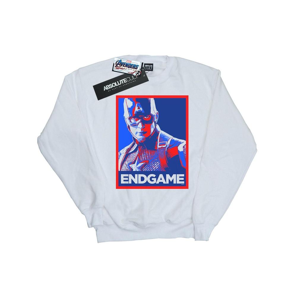Marvel Womens/Ladies Avengers Endgame Captain America Poster Sweatshirt