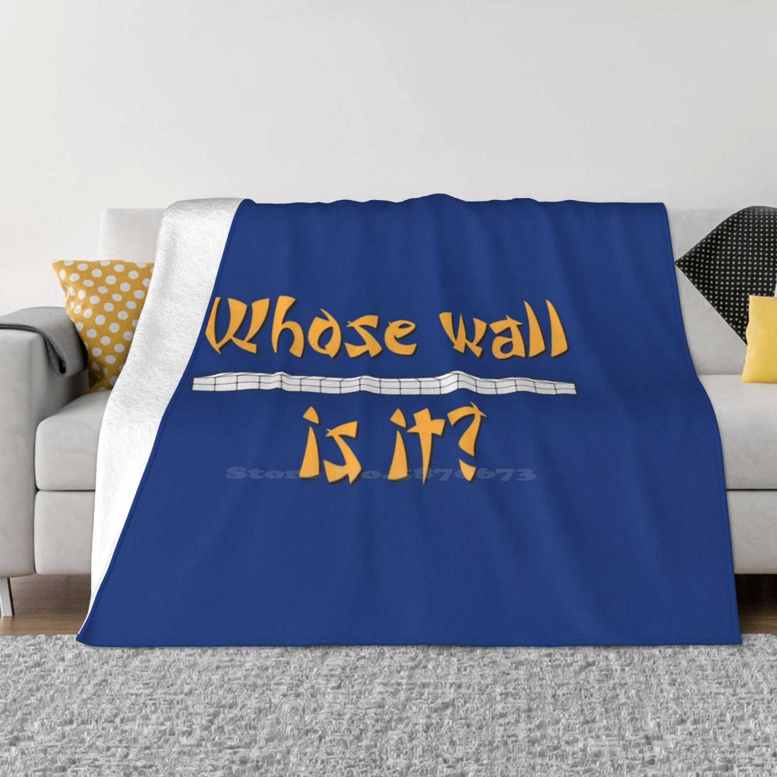 

Mahjongg-Whose Wall Is It  Trend Style Funny Fashion Soft Blanket Mahjongg Mah Jongg Tiles Games Maven Wall 30x40in