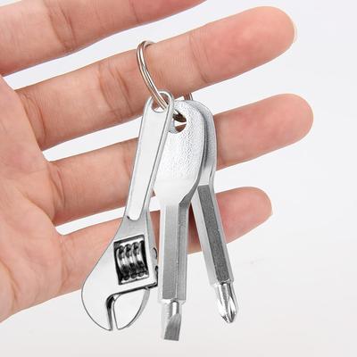 Portable Phillips Slotted Screwdriver Set Key Ring Keychain Mini Pocket Keyring Cross Screw Driver Repair Tool Gadget EDC Small