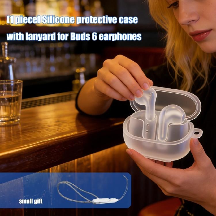 Flexible Guard Soft TPU Protective Case Housing For Buds 6 Earphone Shockproof Cover Scratch Resistant Sleeve Daily Use
