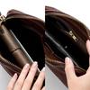 IJUN Vintage Mini Shoulder Bag for Women - Handmade Vegetable-Tanned Leather Crossbody BagClutch Bag, Small (Chocolate)