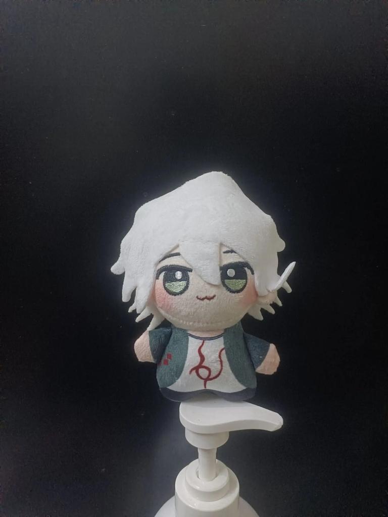 10CM Anime Danganronpa Cosplay Naegi Makoto Nagito Komaeda Bedruckte Körper Weiche Niedliche Plüschpuppe Anhänger Schlüsselanhänger Kinder Fan Geschenke