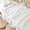 GPPNKC Baby Cartoon Embroidered Gauze Nap Blanket