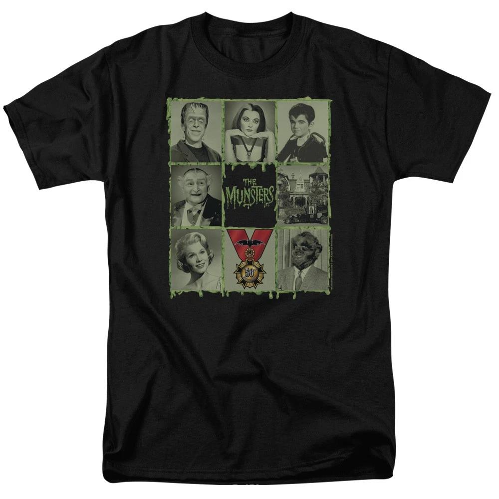 The Munsters - Blocks - Unisex Short Sleeve Children s T-shirt - Black 130