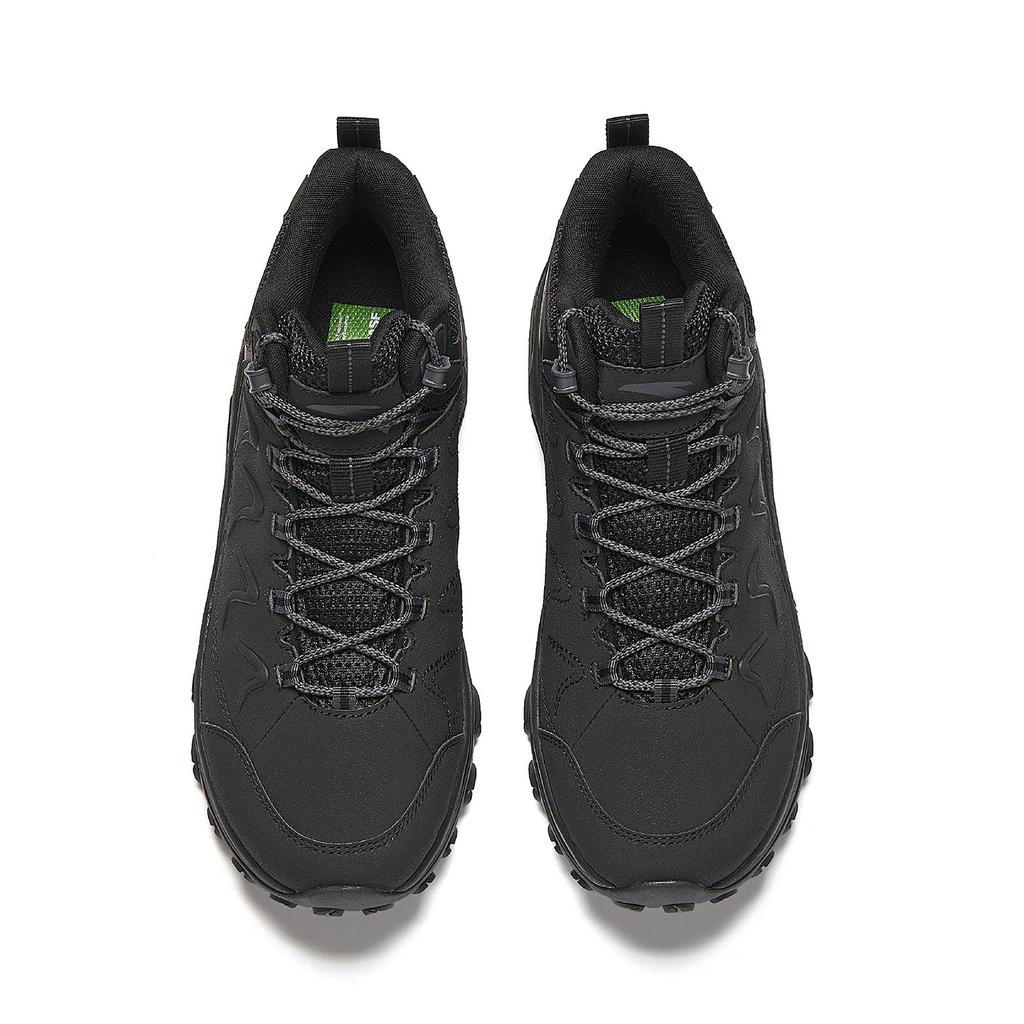 Anta Mountain Exploration Textile, Synthetic Leather Comfortable Low top Outdoor Shoes Men's Black Gray 912616670-4