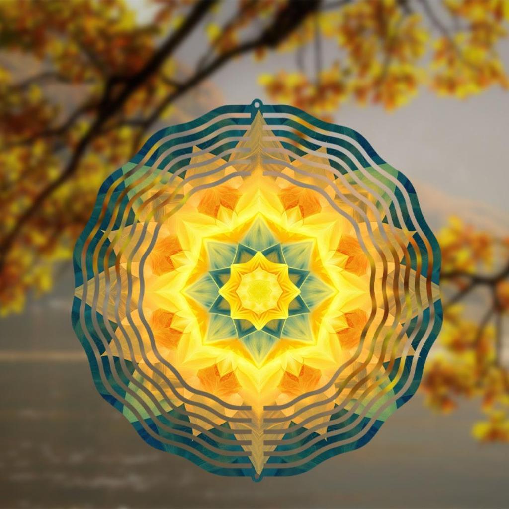 360 Degree Rotating Hook Metal Wind Chime 25cm Elegant Hanging Decor for Garden Home Outdoor Gift Spring Summer Fall Winter