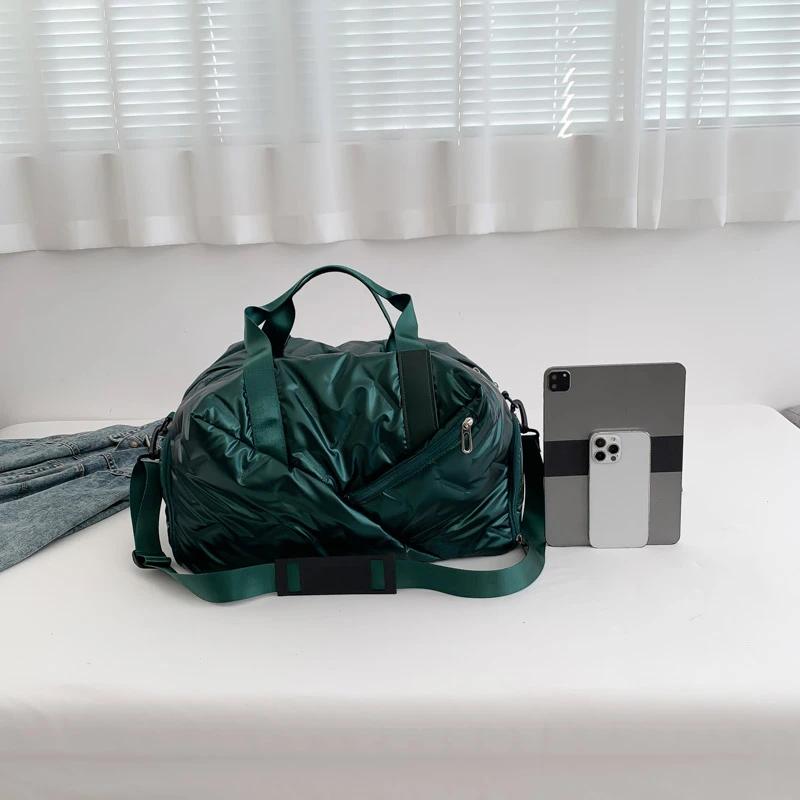 Geantă de călătorie cu fermoar de mare capacitate din plutoniu